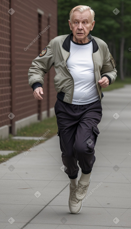 Latvian elderly male with  blonde hair