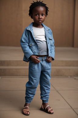 Senegalese infant boy with  brown hair