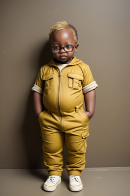 Kenyan infant boy with  blonde hair