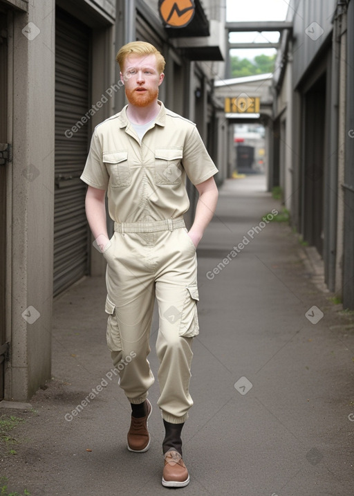 Adult male with  ginger hair