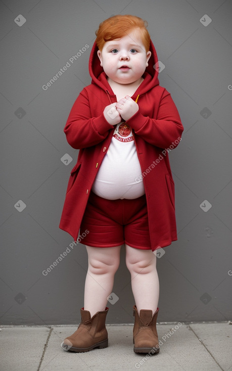 Macedonian infant girl with  ginger hair