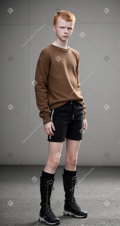 Danish teenager boy with  ginger hair