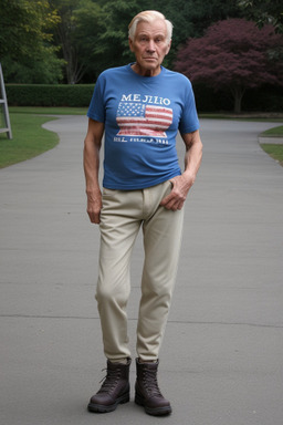 American elderly male with  blonde hair