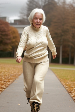 Elderly female with  white hair