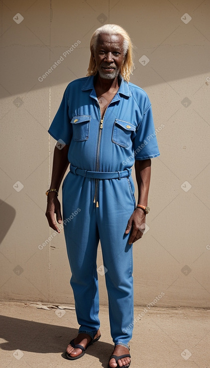 Senegalese elderly male with  blonde hair