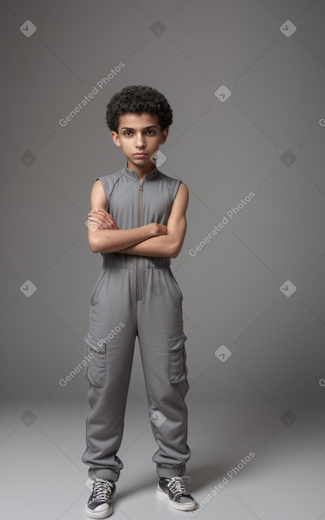 Libyan child male with  gray hair