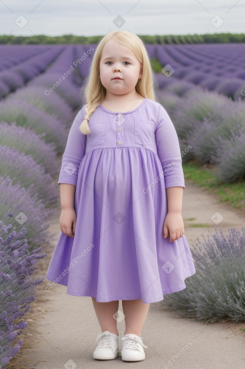 Swedish child girl with  blonde hair