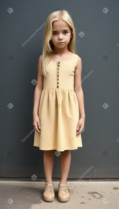 Brazilian child female with  blonde hair