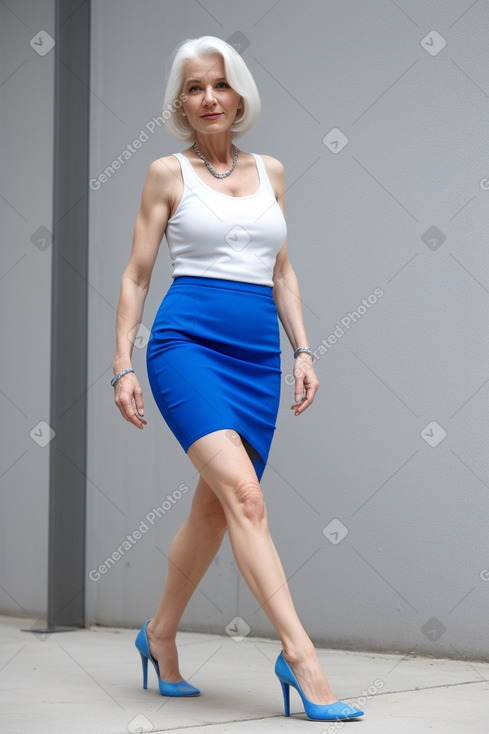 Slovenian 45 years female with  white hair