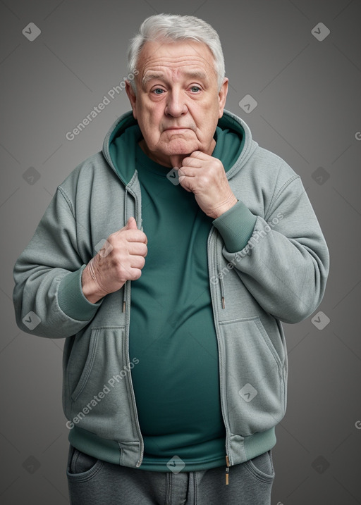 Irish elderly male with  gray hair