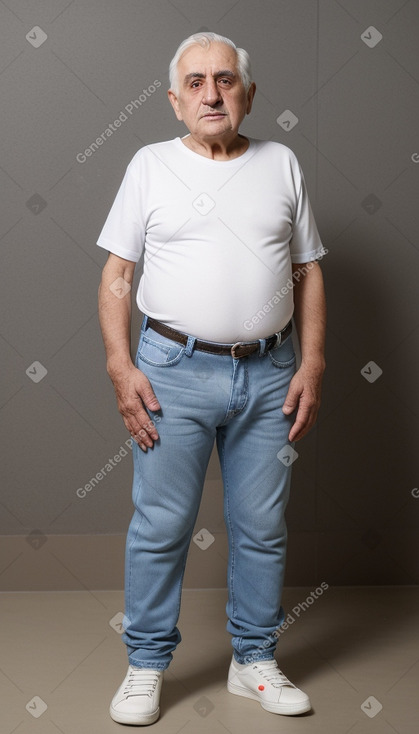 Armenian elderly male with  white hair