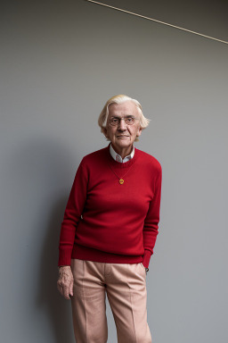 Macedonian elderly non-binary with  blonde hair