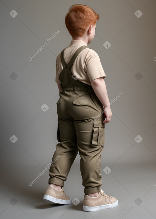 Vietnamese child boy with  ginger hair