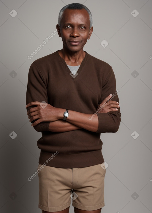 Tanzanian 45 years male with  brown hair