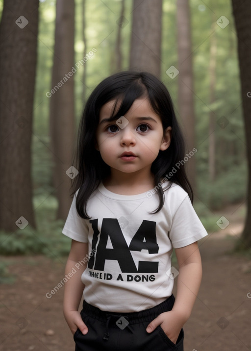 French infant boy with  black hair