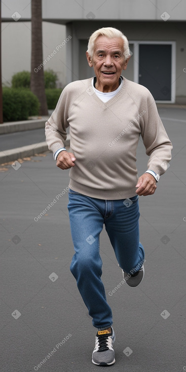 Ecuadorian elderly male with  blonde hair