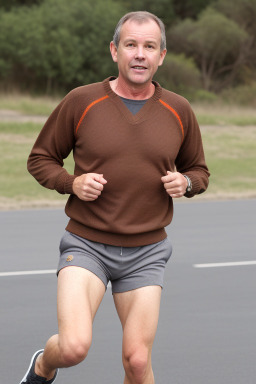 South african middle-aged male with  brown hair