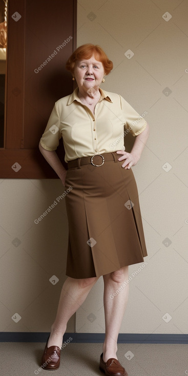 Australian elderly female with  ginger hair