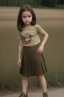 Russian child female with  brown hair