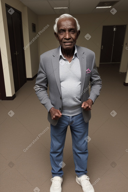 Sudanese elderly male with  gray hair