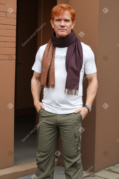 Paraguayan middle-aged male with  ginger hair