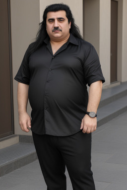 Azerbaijani middle-aged male with  black hair