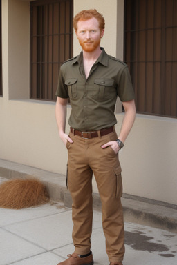 Ethiopian adult male with  ginger hair