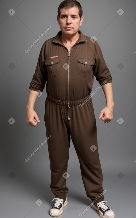 Paraguayan middle-aged male with  brown hair