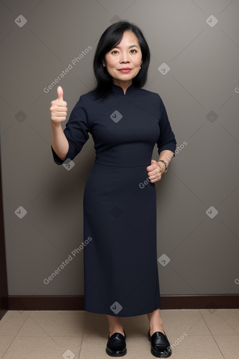 Vietnamese 45 years female with  black hair