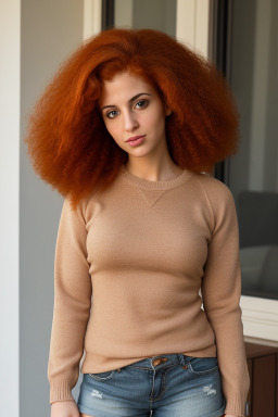 Lebanese adult female with  ginger hair