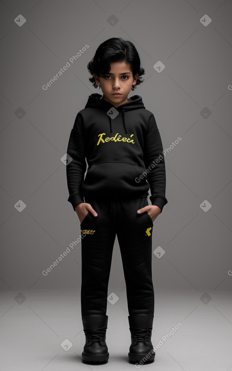 Colombian child boy with  black hair