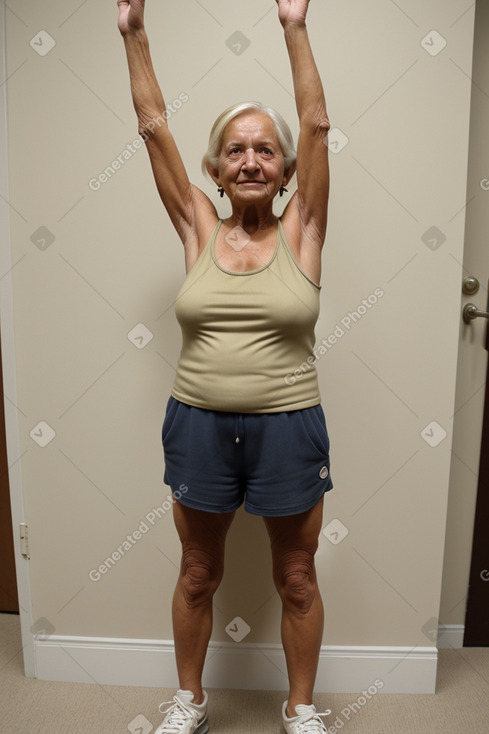 Elderly female with  blonde hair