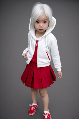 Malaysian infant girl with  white hair