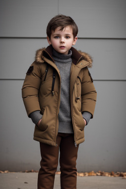 Bulgarian child boy with  brown hair