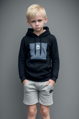 Estonian child boy with  blonde hair