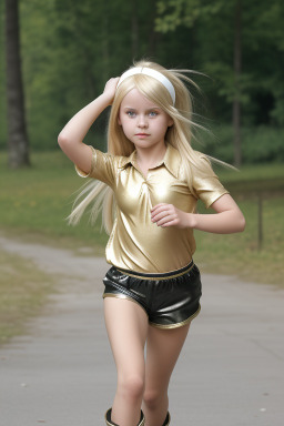 Lithuanian child girl with  blonde hair