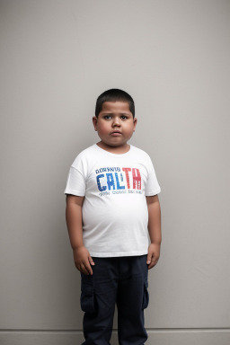 Honduran child boy with  white hair