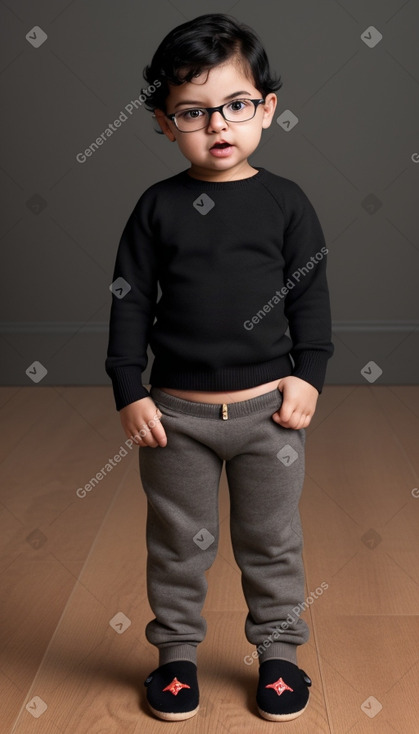 Hispanic infant boy with  black hair