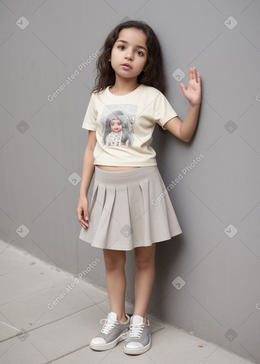 Brazilian infant girl with  gray hair