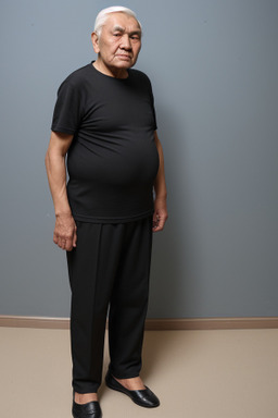 Uzbek elderly male with  black hair