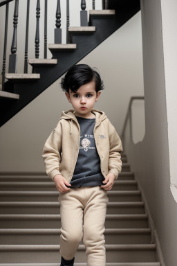 Polish infant boy with  black hair