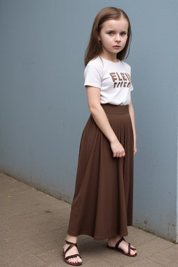 Estonian child female with  brown hair