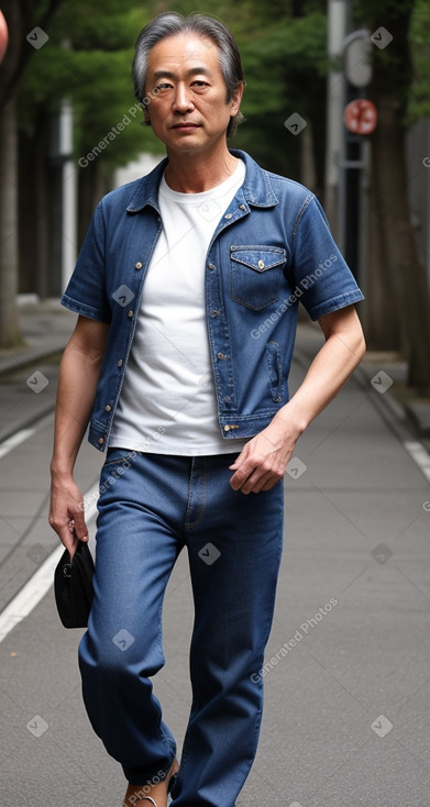 Japanese 45 years male with  brown hair