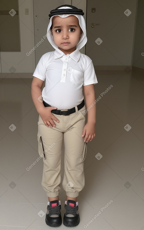 Emirati infant girl with  white hair