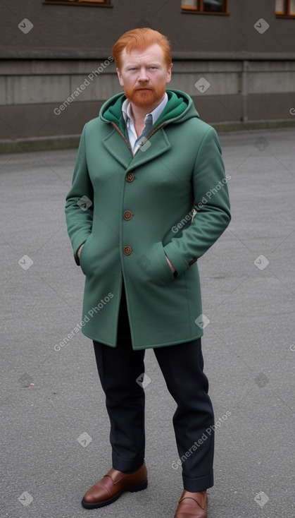 Slovak middle-aged male with  ginger hair