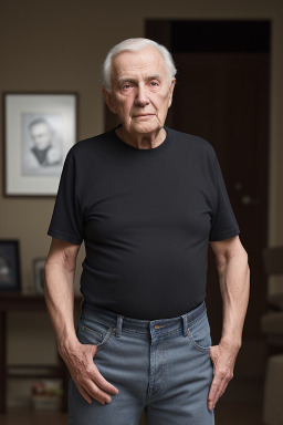 Canadian elderly male with  black hair