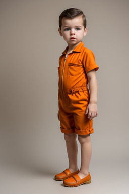 Macedonian infant boy with  brown hair