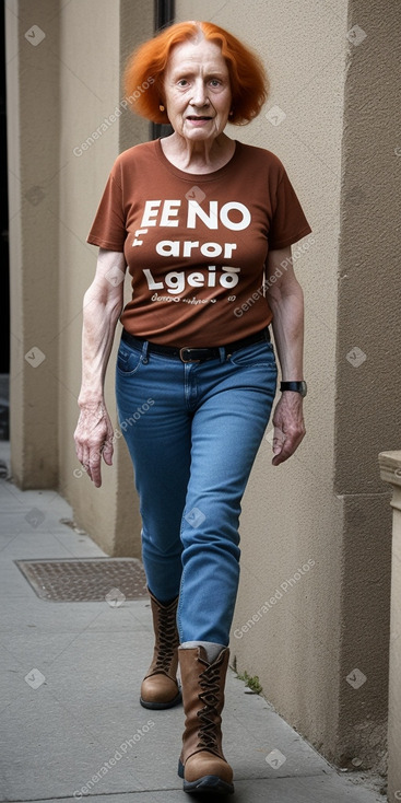 Italian elderly non-binary with  ginger hair