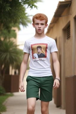 Libyan teenager boy with  ginger hair