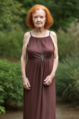 Irish elderly female with  ginger hair